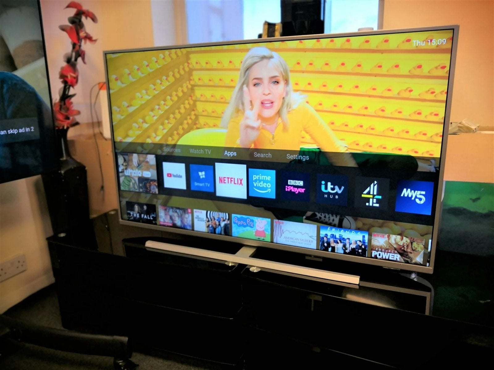 Philips Smart 4K UHD 50 pouces à vendre, Philips, LED, 120 Hz, Comme neuf