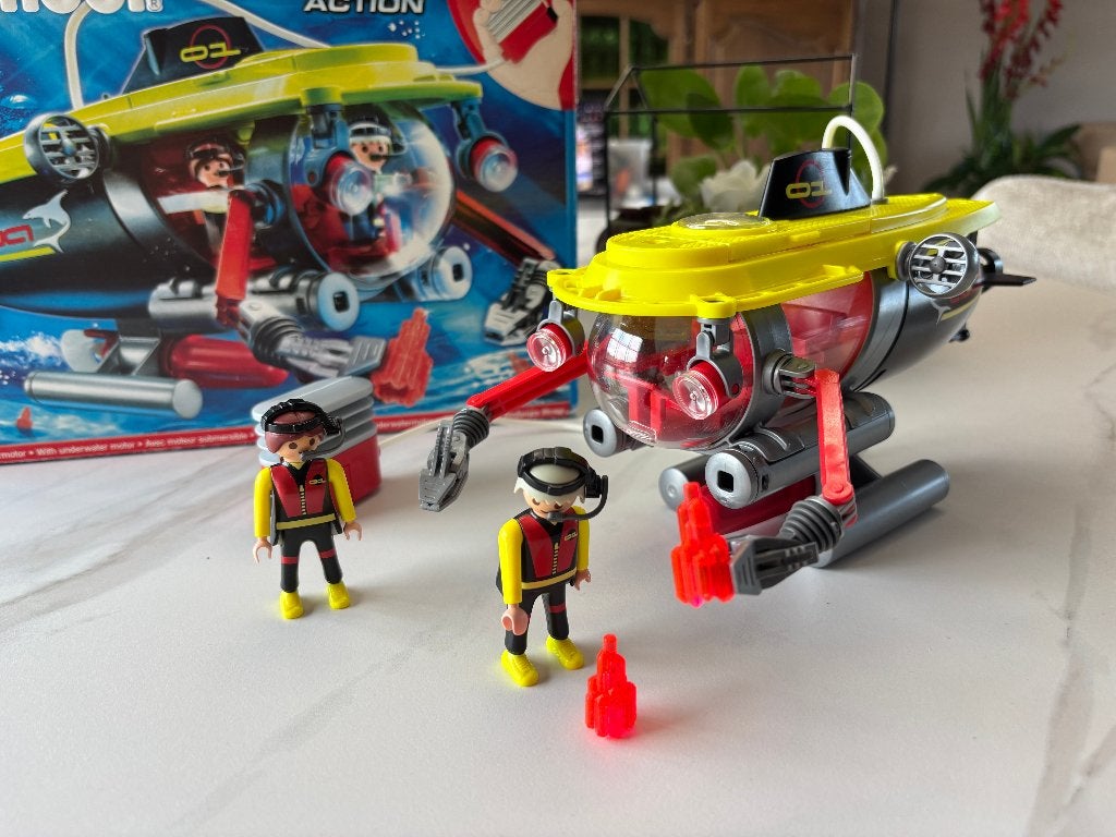 Playmobil 4909 Sous-marin d’exploration, Comme neuf, Véhicule, City action, Kit complet