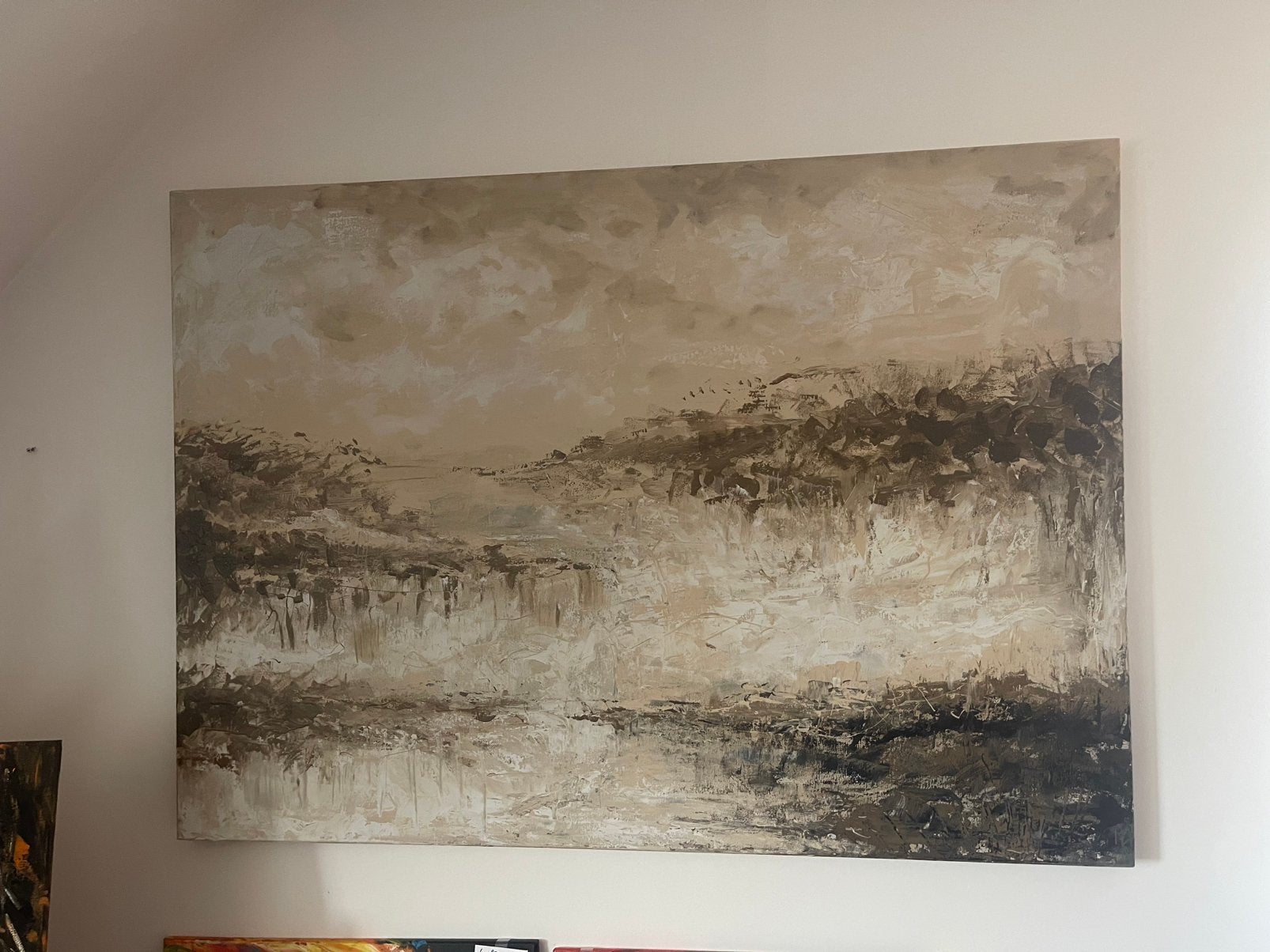 Très grande peinture abstraite moderne Mk Art, Enlèvement