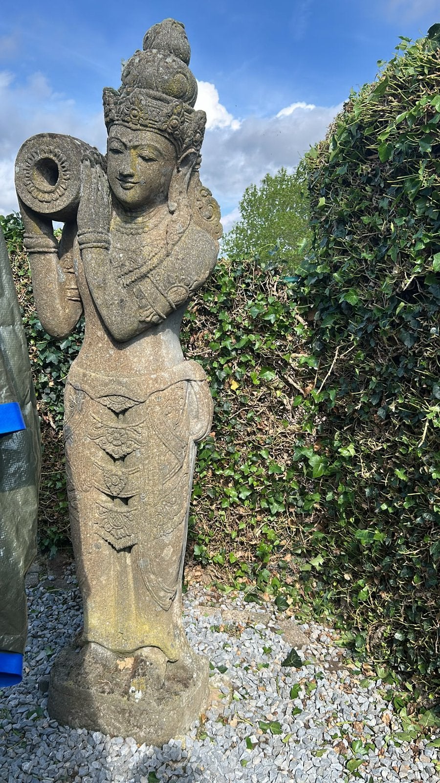 Buddha beelden Handgesneden geimporteerd uit Azië, Tuin en Terras, Ophalen, Zo goed als nieuw