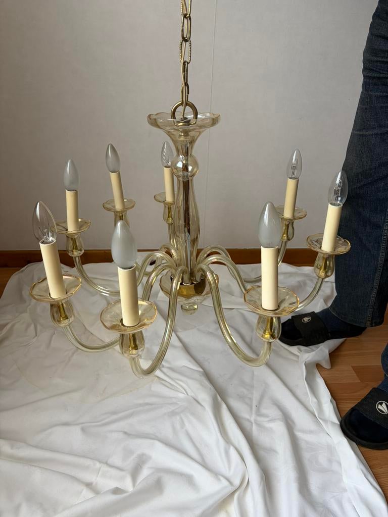 Luster venetiaans glas, Ophalen, Gebruikt, Glas