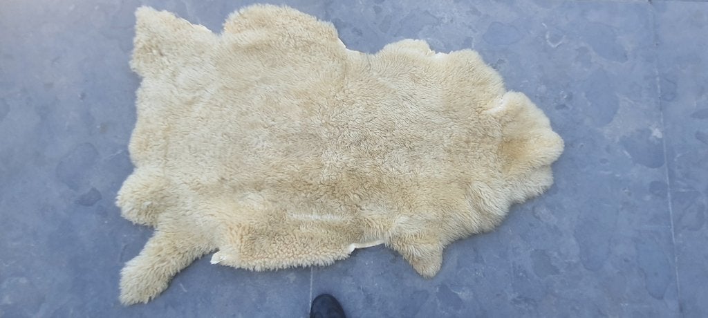 Peau de mouton originale, 120 cm, Laine, Enlèvement, Utilisé