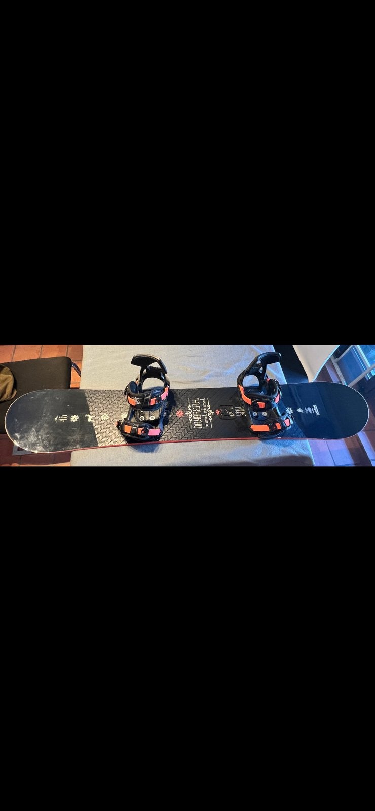 Snowboard Wedze 146 cm + fixations — Très bon état, Enlèvement ou Envoi, Comme neuf, Planche
