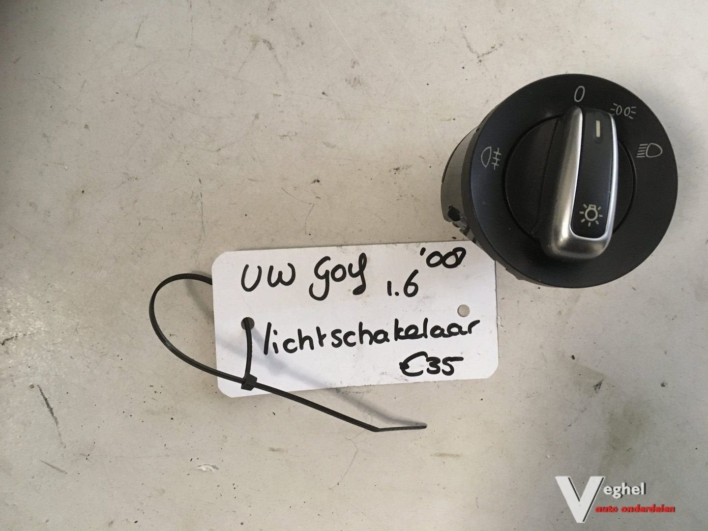 Vw Golf 5 2008 Lichtschakelaar, Gebruikt, -, -, Ophalen of Verzenden