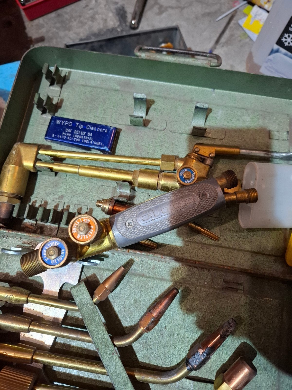 GLOOR set Lasapparaten Switzerland, Doe-het-zelf en Bouw, Ophalen of Verzenden, Zo goed als nieuw