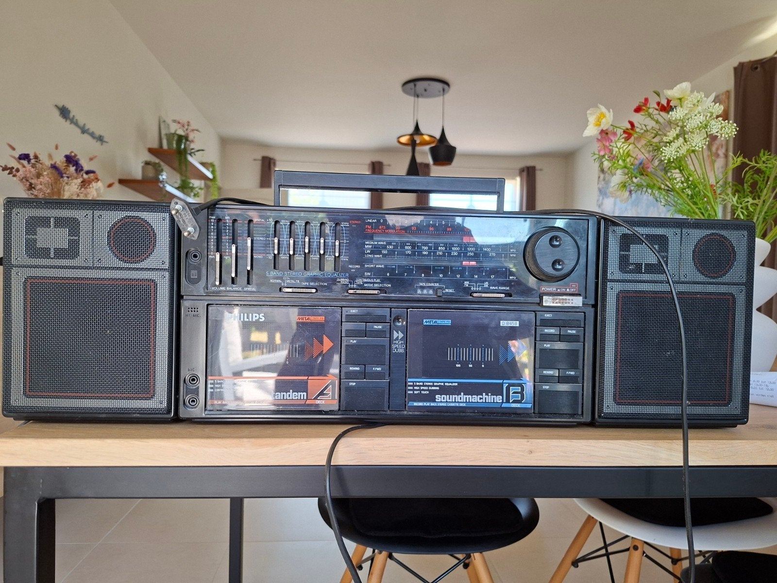 Radio Philips avec système de sonorisation tandem D 8458/30R, Enlèvement, Radio