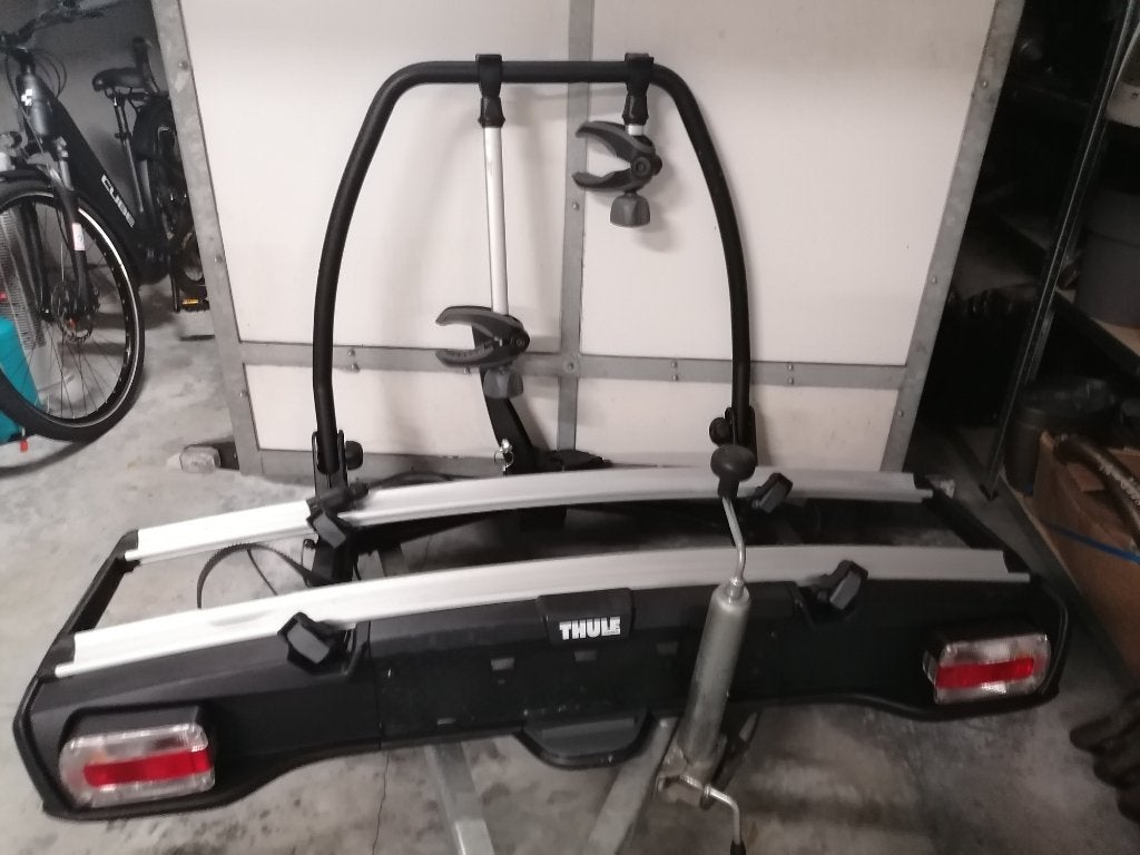 Porte vélos Thule VS 918 VTT électriques ou autres 30 kg/vél, Auto diversen, Gebruikt, Ophalen of Verzenden, Brede banden, 2 fietsen