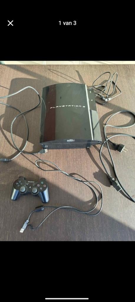 Playstation 3 , met 1 controller en 22 spelletjes, Ophalen, Met 1 controller