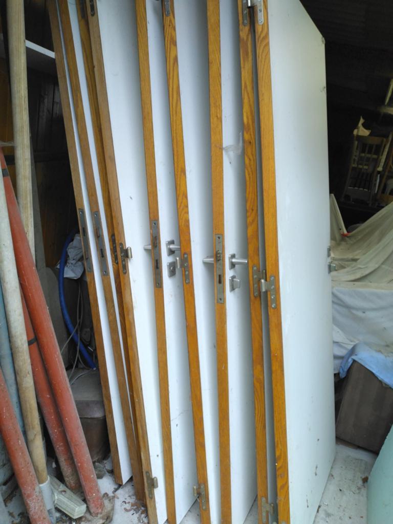 9 binnen deuren wit, Ophalen, Gebruikt, 80 tot 100 cm, Binnendeur