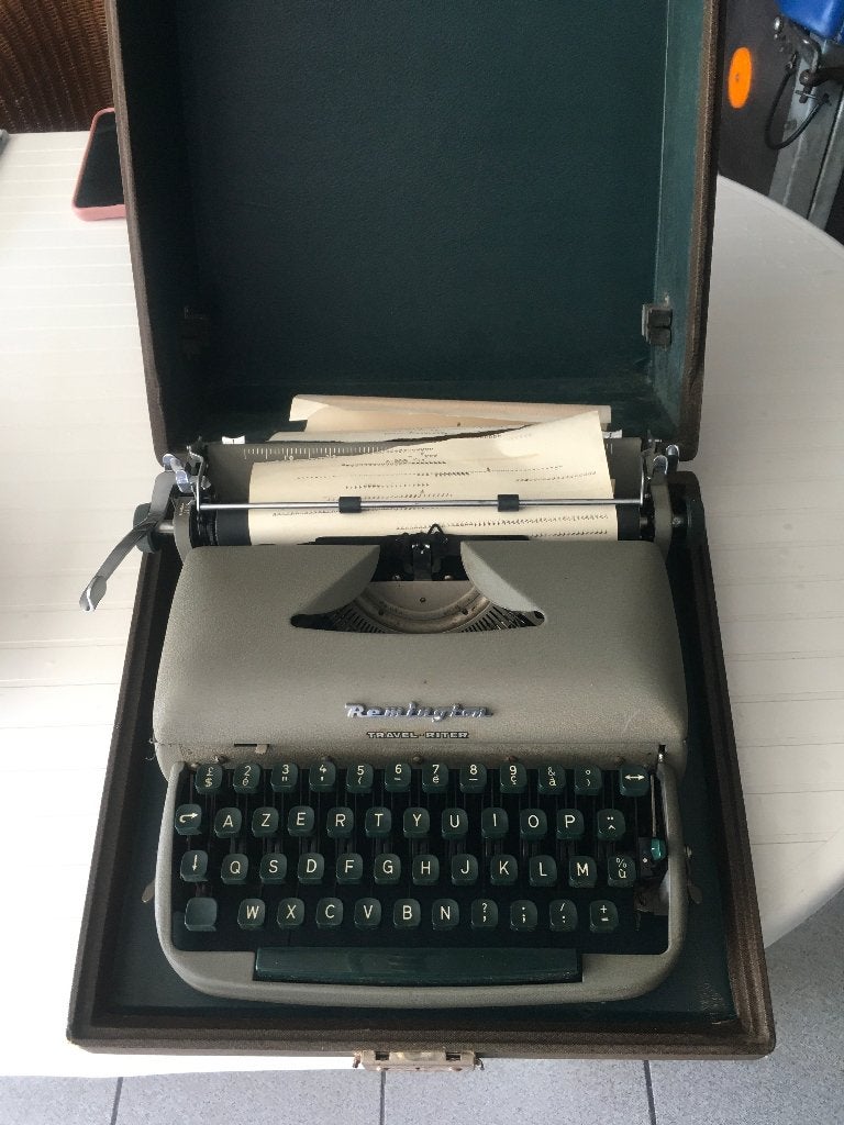 Oude typemachine “Remington” met koffer, Antiek en Kunst, Ophalen