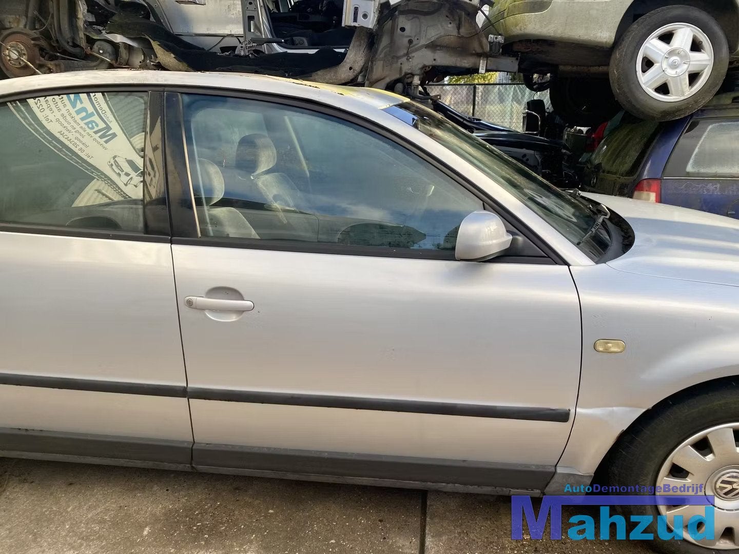 VW PASSAT 3B2 grijs LB7Z deur rechts voor portier 1996-2001, Auto-onderdelen, Gebruikt, Volkswagen AG, Vw@volkswagen.de, Volkswagen