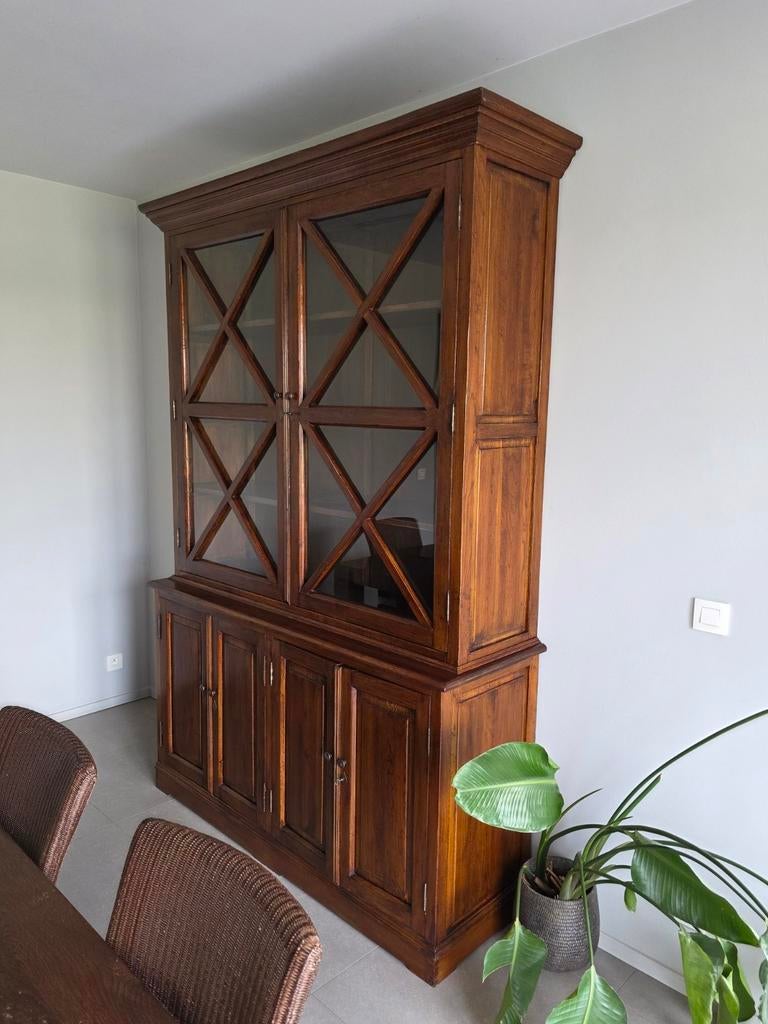 Buffetkast eik Flamant, Huis en Inrichting, Ophalen, Glas, 200 cm of meer, 150 tot 200 cm