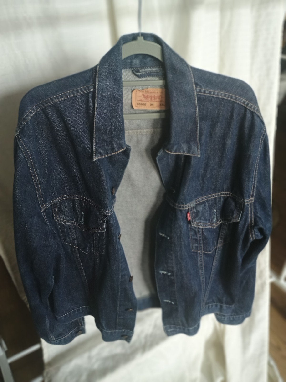 Levi's spijkerjack maat XXL, marineblauw., Kleding | Heren, Levi's, Blauw, Overige jeansmaten, Nieuw