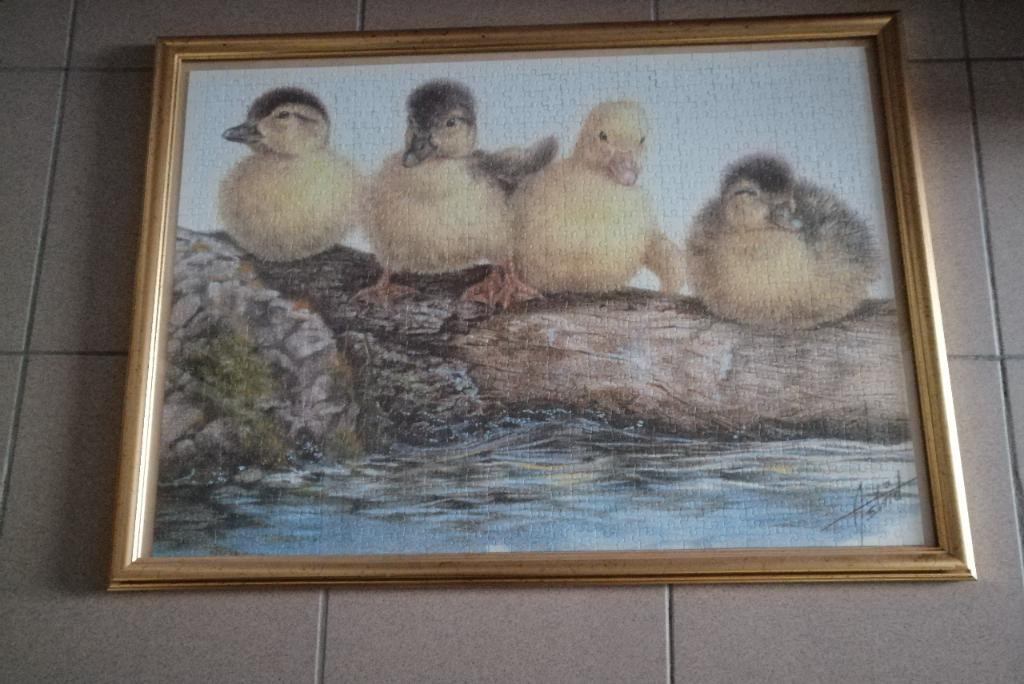Puzzel in kader, Ophalen