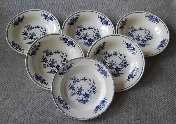 7 assiettes profondes Boch Grand Bouquet, Antiek en Kunst, Ophalen