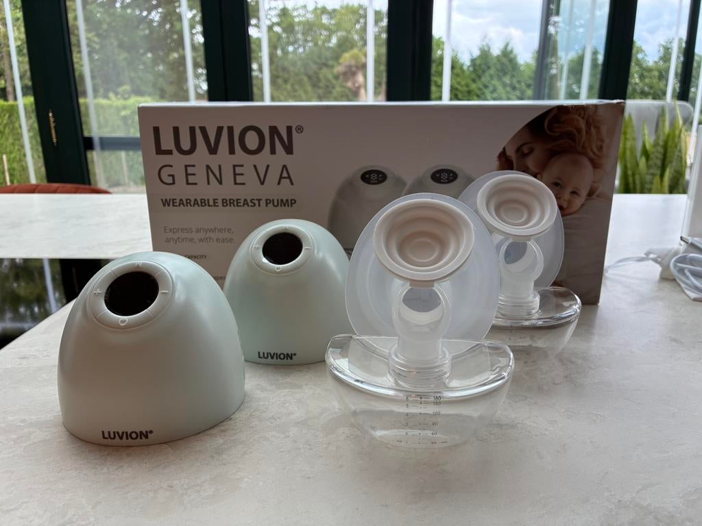 Luvion Geneva hadsfree dubbele borstkolf, Ophalen of Verzenden, Zo goed als nieuw, Borstkolf