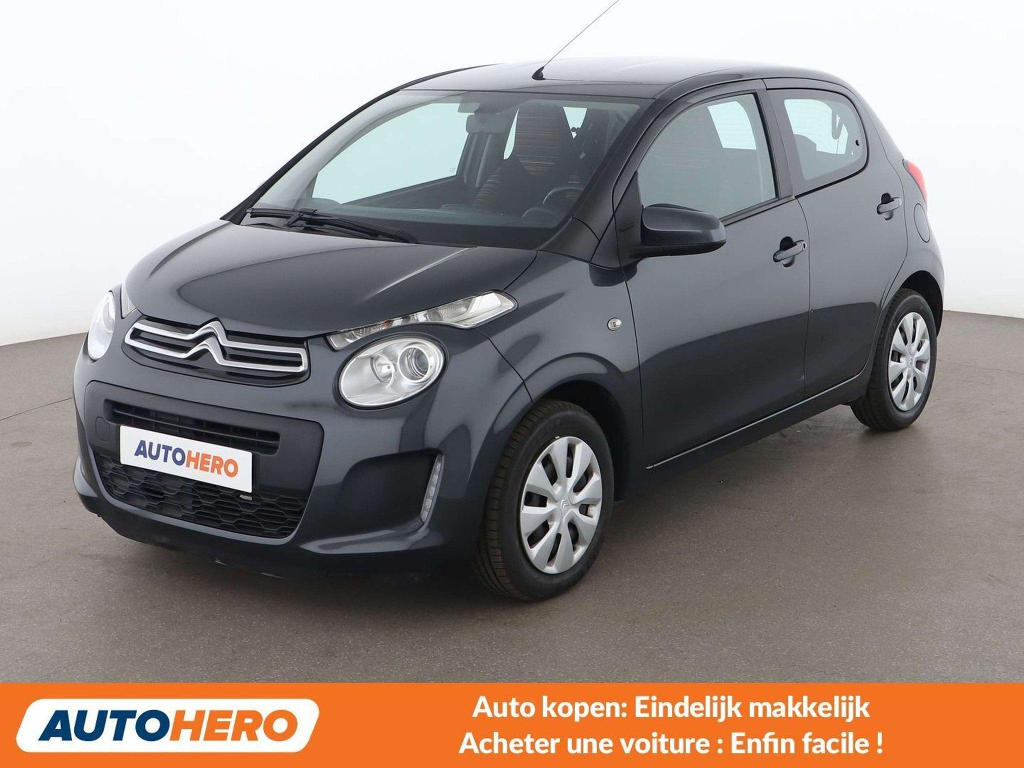Citroën C1 1.0 VTi Feel (bj 2018, automaat), Auto's, Citroën, 4 zetels, Stof, Gebruikt, Zilver of Grijs