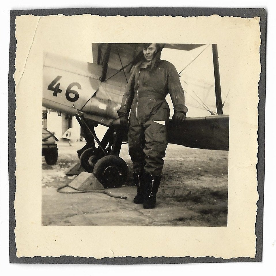 Belgisch piloot in flight-suit, Ophalen of Verzenden, Rijkswacht, Foto of Poster