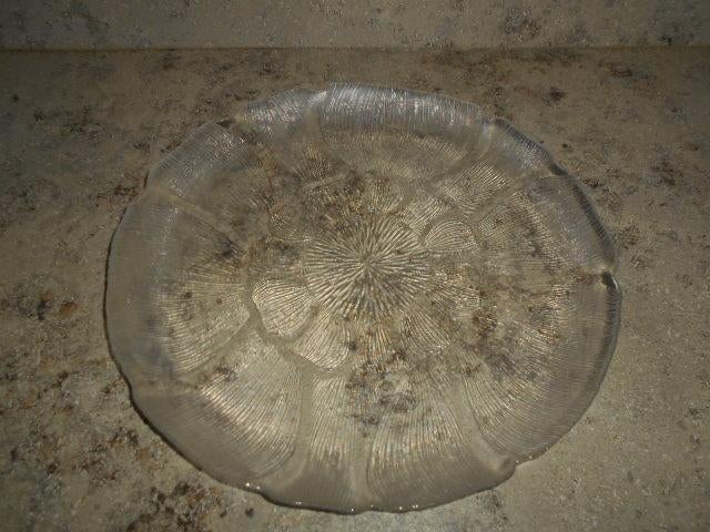 Ronde glazen schaal, Schaal, Rond, Ophalen of Verzenden, Glas