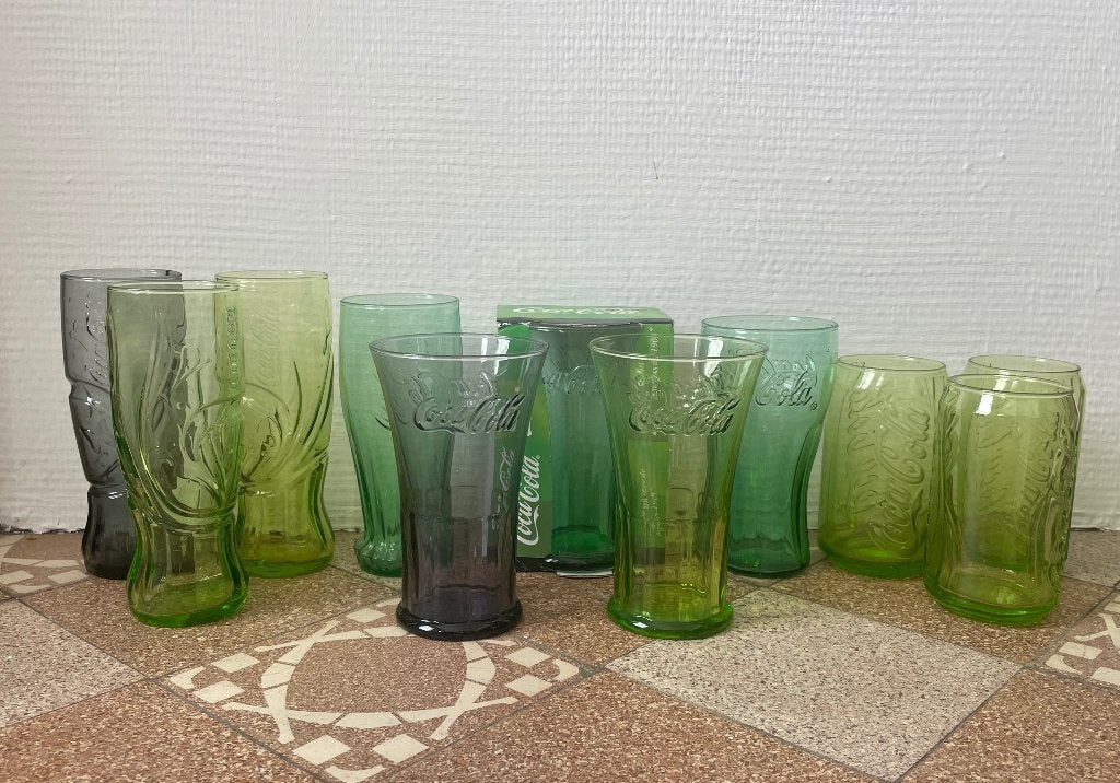 Coca-cola glazen, Ophalen, Zo goed als nieuw, Frisdrankglas