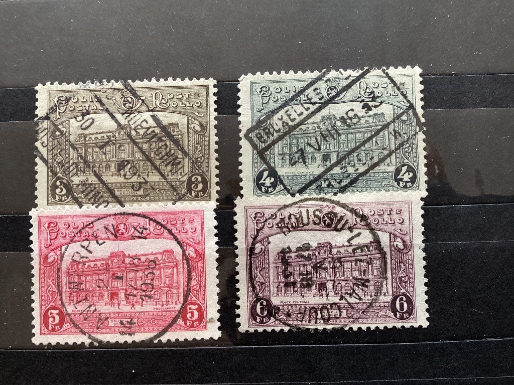 Postzegels België, Spoorwegzegels SP170-173, gestempeld, Verzenden, Gestempeld, Gestempeld