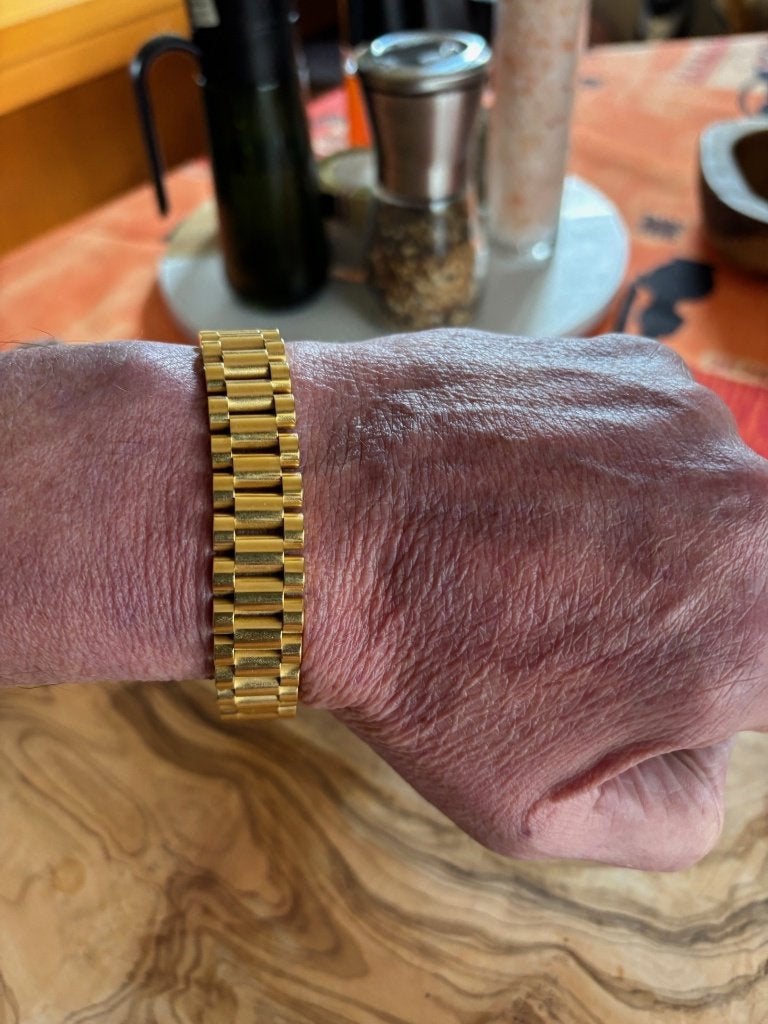 Rolex--Bracelet type Rolex – Doré or fin qualité supérieure, Enlèvement, Comme neuf, Or, Or