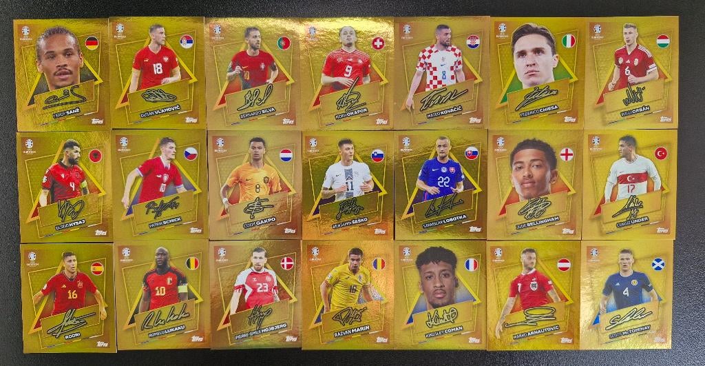 Topps Euro 2024 Complete Set SP Gesigneerd, Hobby en Vrije tijd, Stickers en Plaatjes, Ophalen of Verzenden, Nieuw, Meerdere stickers