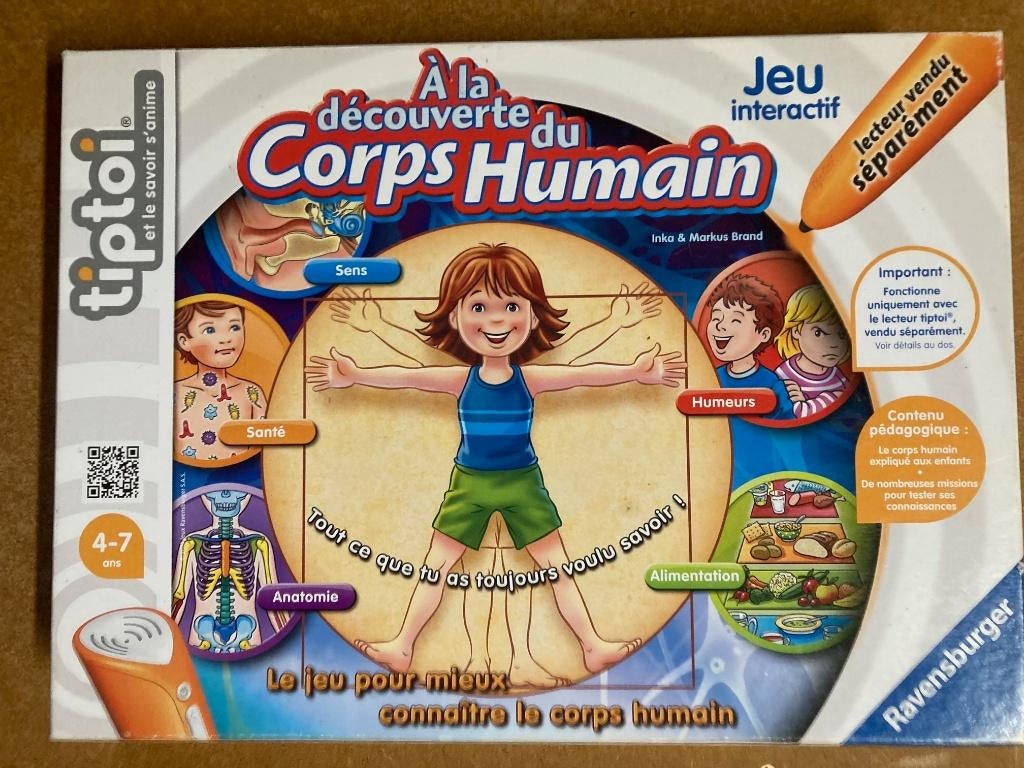 Tiptoi corps humain (avec stylo), Enlèvement, Utilisé, Découverte