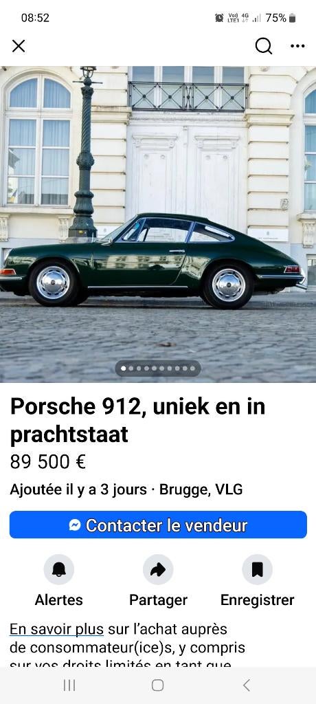 Documents de porsche 912, Autos : Pièces & Accessoires, Enlèvement, Porsche