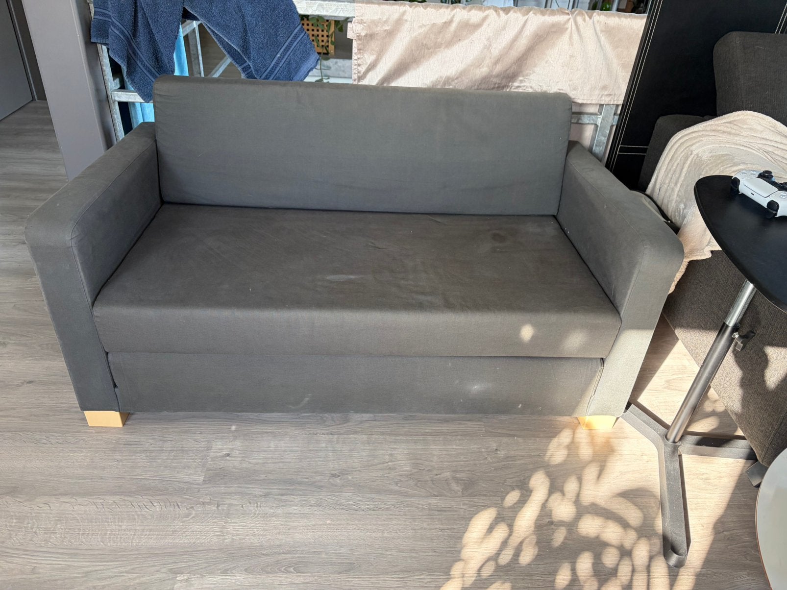 Zetel ikea + slaapmogelijkheid, Huis en Inrichting, Ophalen, Gebruikt, Tweepersoons, Rechte bank