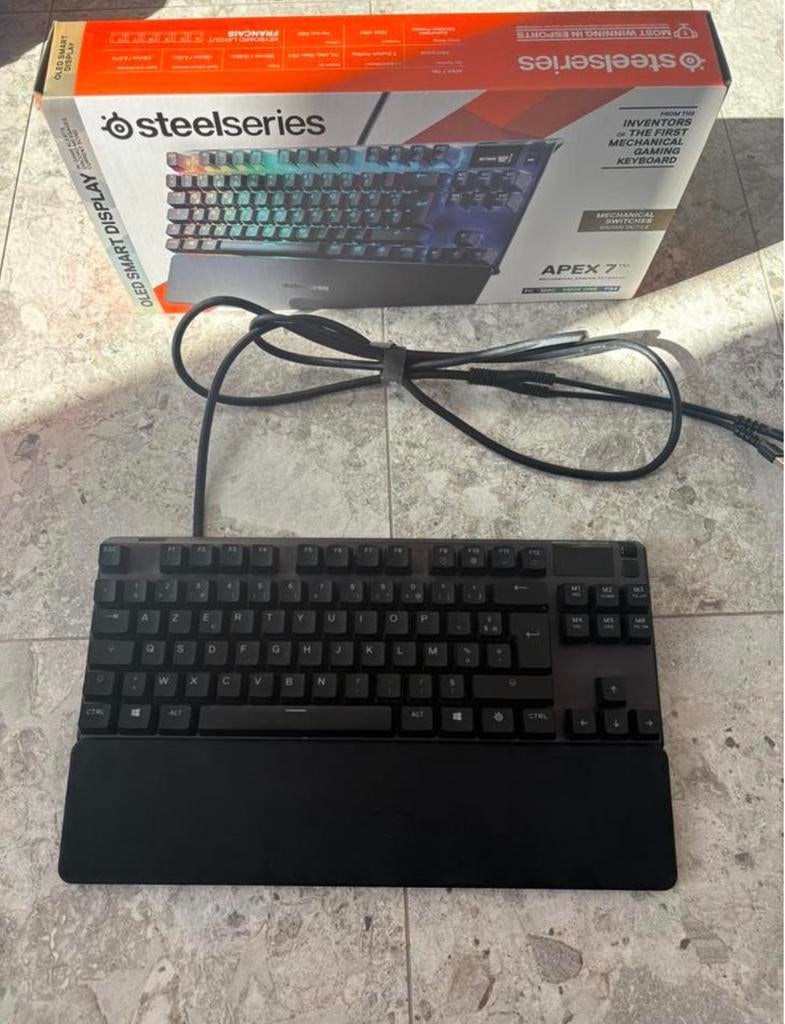 Steelseries apex 7TKL gaming keyboard, Computers en Software, Gaming toetsenbord, Azerty, Ophalen of Verzenden, Zo goed als nieuw