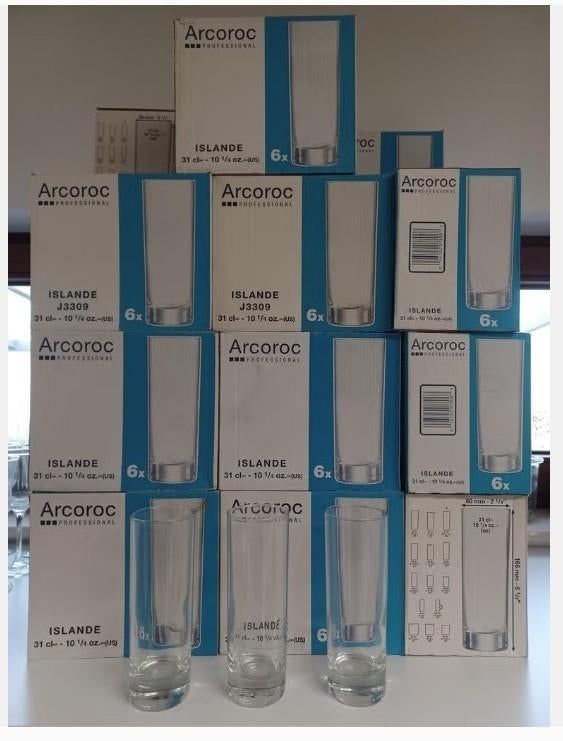 150 Longdrinkglazen merk arcoroc 31 cl, Ophalen