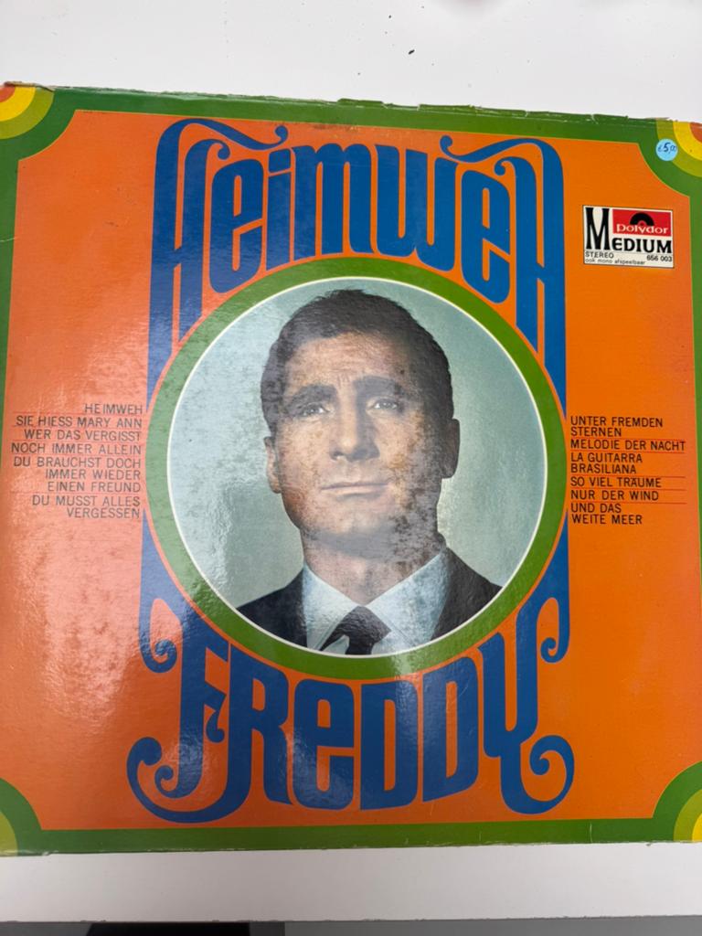 LP of vinyl Heimweh - Freddy (duitstalig), Cd's en Dvd's, Ophalen, Gebruikt