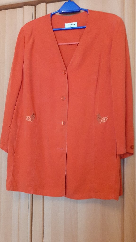 Veste 3/4 de couleur orangée - taille 50, Kleding | Dames, Ophalen