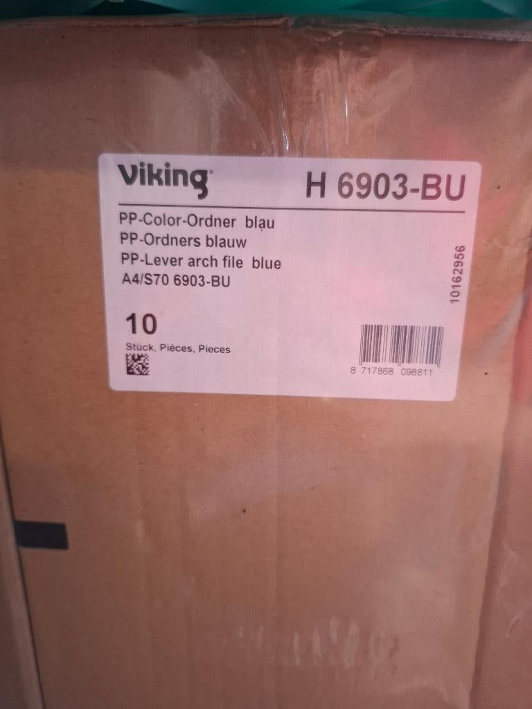 Ringmappen Viking blauw 10stuks, Zakelijke goederen, Ophalen, Nieuw in verpakking, Overige typen