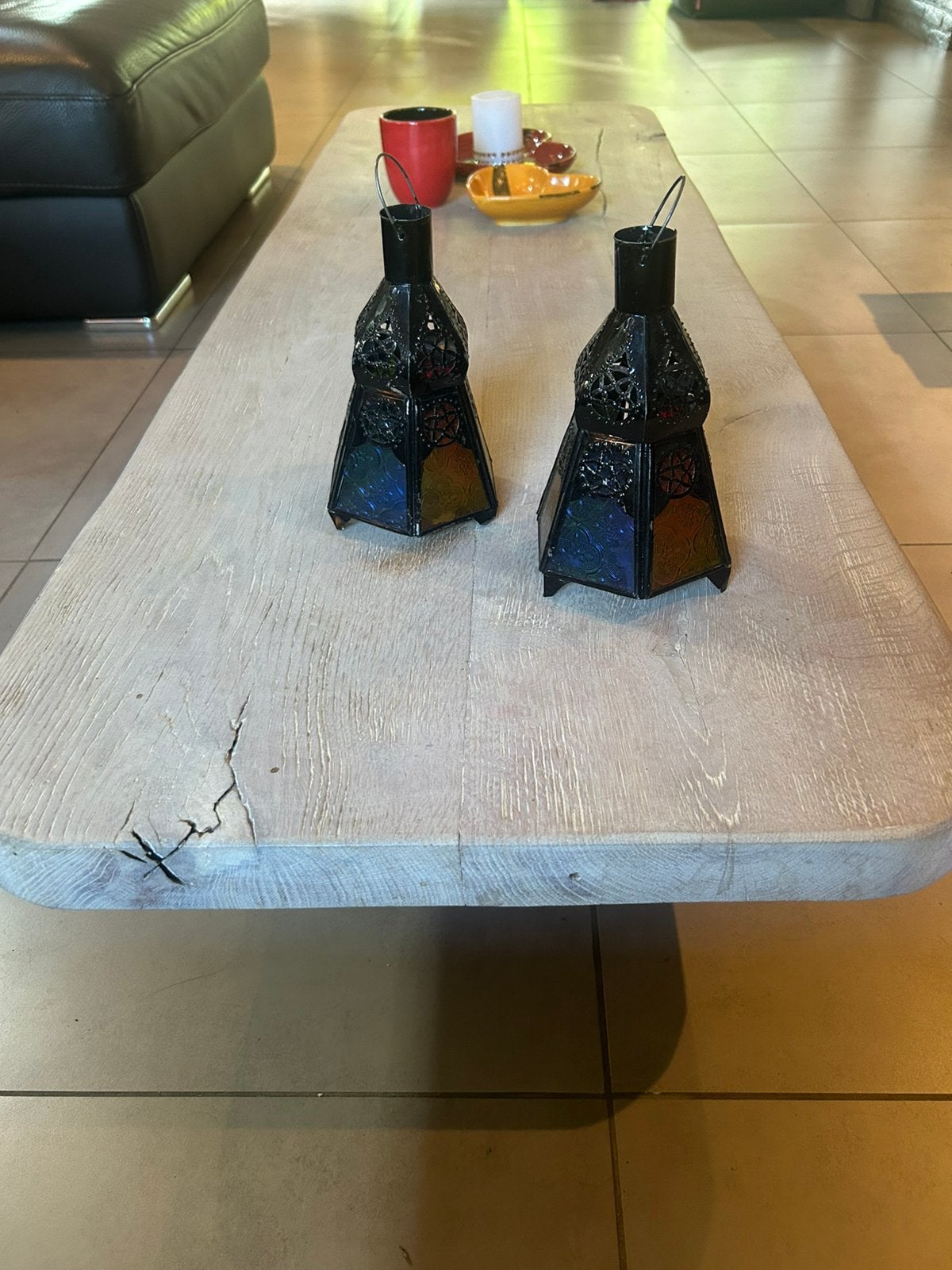 Eiken salontafel, Huis en Inrichting, Tafels | Salontafels, Ophalen, Zo goed als nieuw, Eikenhout