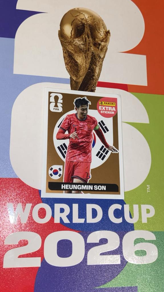 Heung-min Son extra sticker| Panini FIFA World Cup 2026, Tickets en Kaartjes, Overige Tickets en Kaartjes