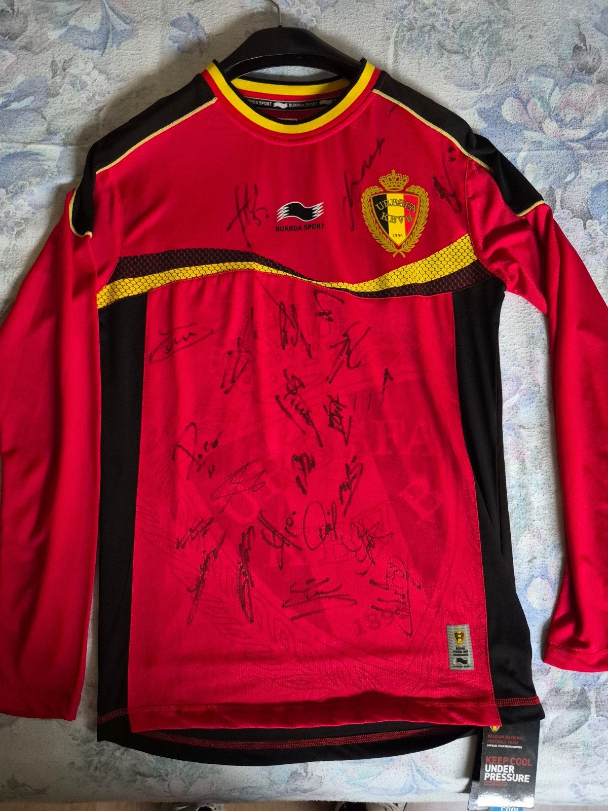 WK shirt 2014 van WK Brazilië met handtekeningen, Sport en Fitness, Voetbal, Maat L, Ophalen, Nieuw, Shirt