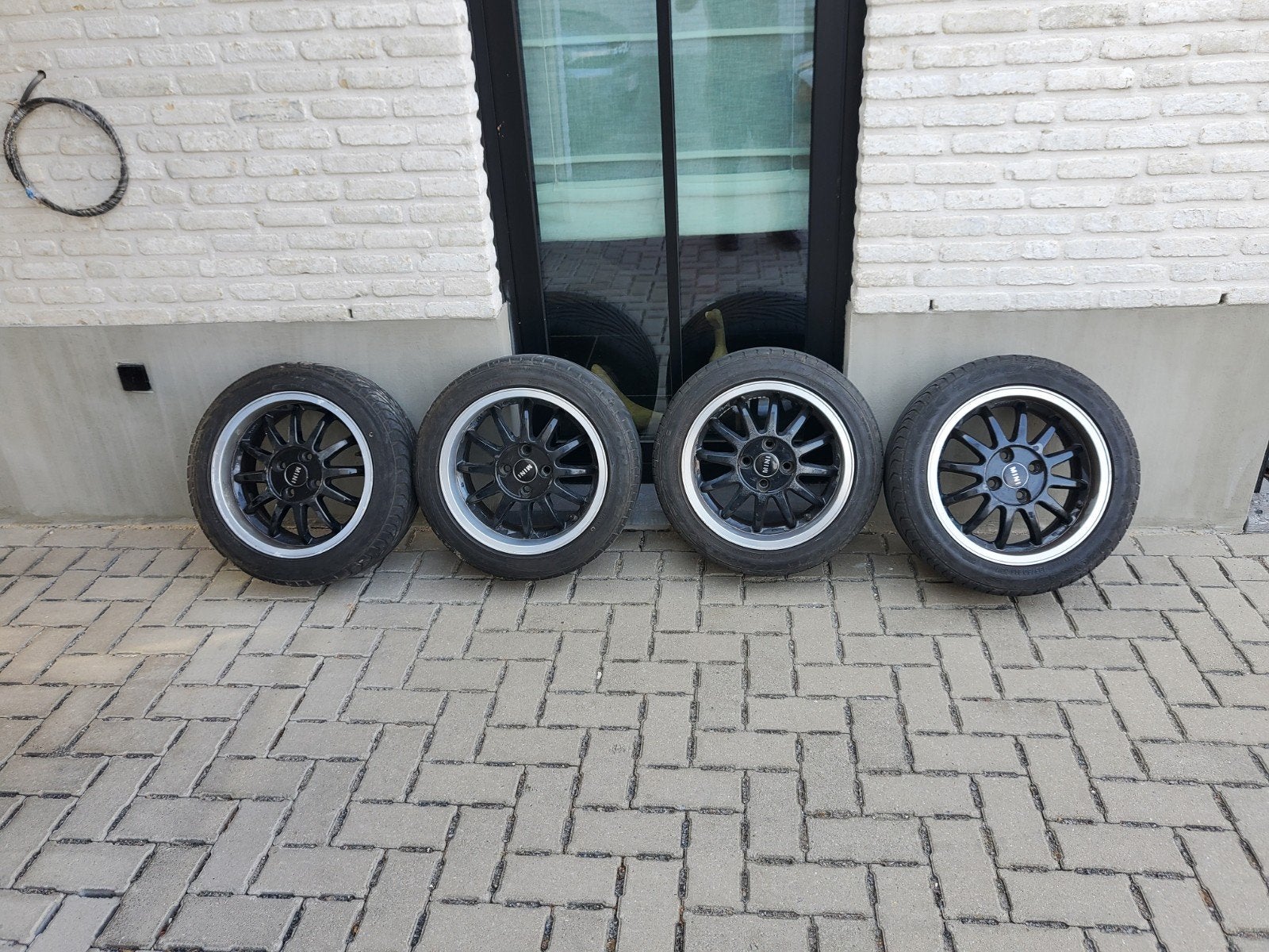 4 x jantes avec pneus, Enlèvement, Mini