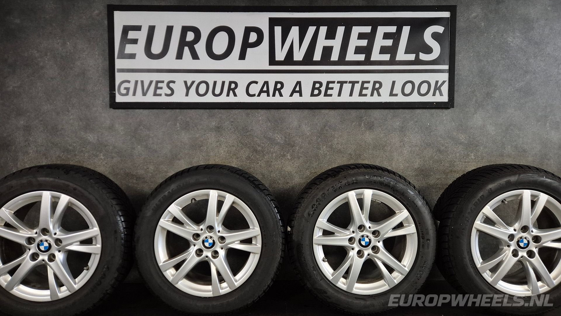 16 inch BMW F45 F46 velgen winterbanden Styling 473, Gebruikt, -, Banden en Velgen, -