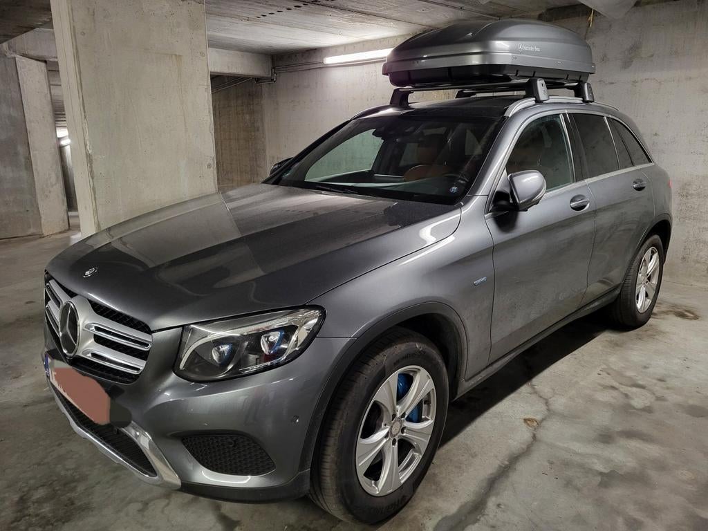 Mercedes dakkoffer als nieuw - metallic selenietgrijs, Auto diversen, Dakkoffers, Ophalen, Zo goed als nieuw