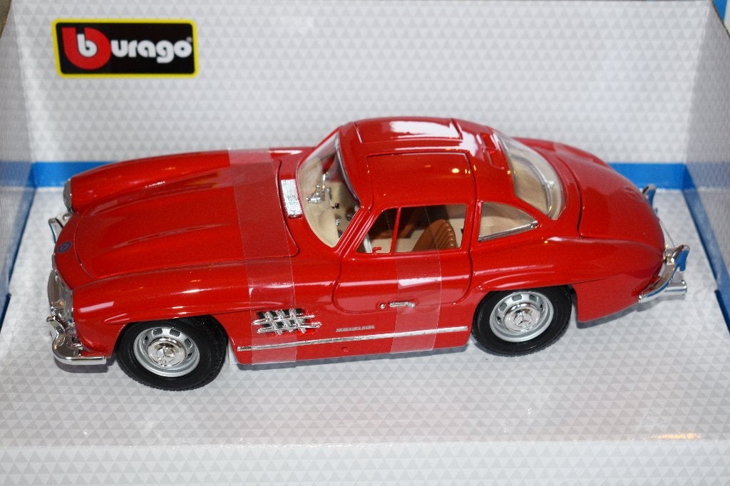 miniatuur auto 1:18 nieuw burago mercedes 300 sl 1954, Ophalen of Verzenden, Nieuw, Burago