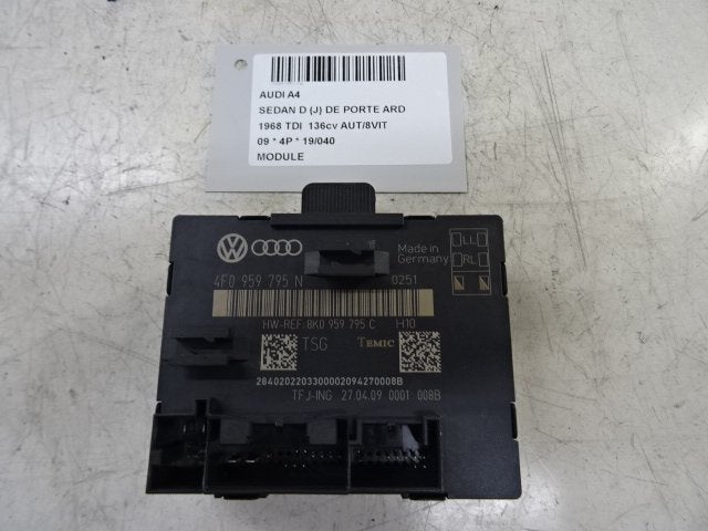 COMPUTER Audi A4 (B8) (01-2007/12-2015) (4F0959795N), Gebruikt, Audi