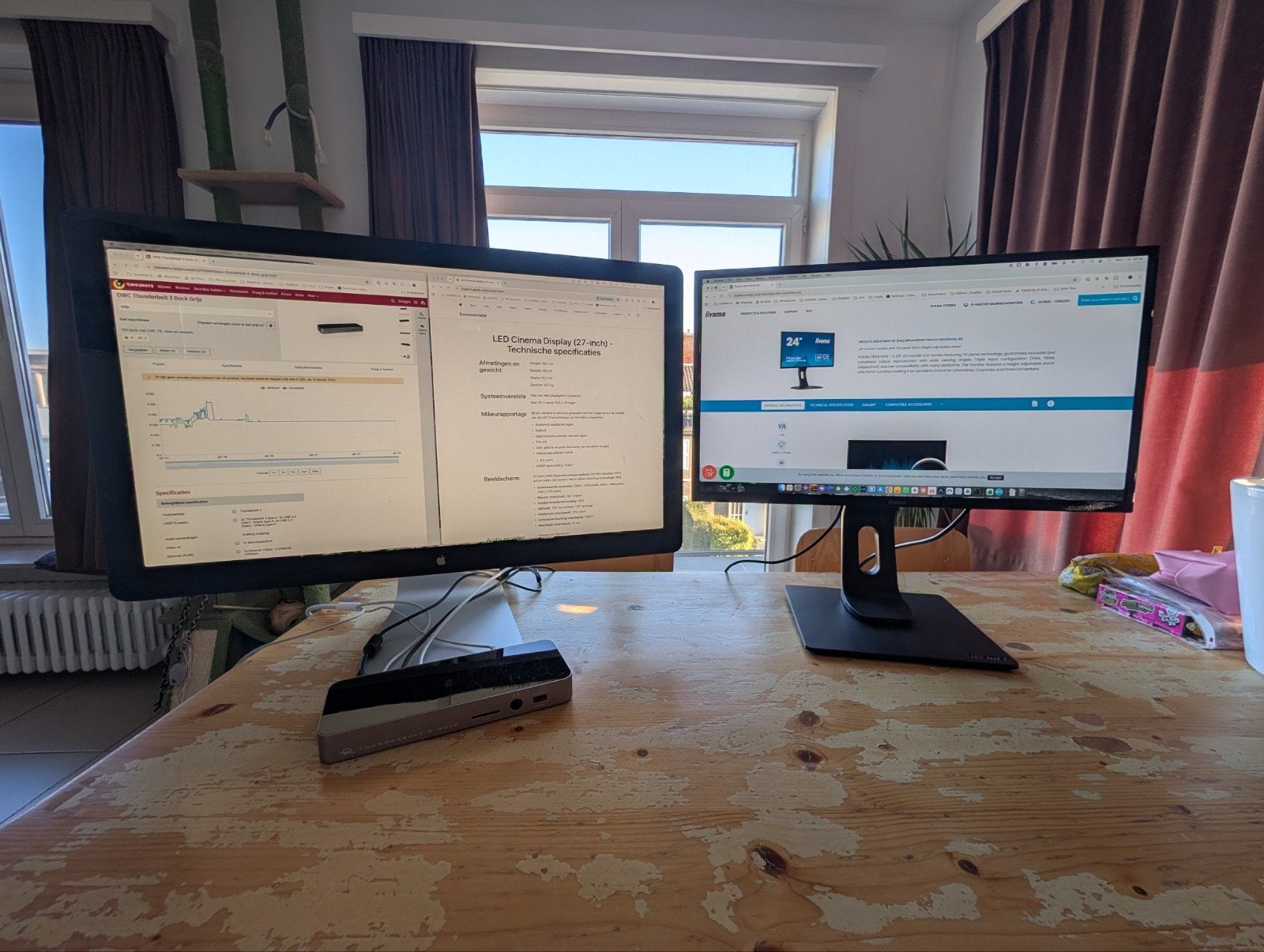 Apple LED Cinema Display 27" (A1316) — werkt perfect, Ophalen, Gebruikt, IPS, Apple