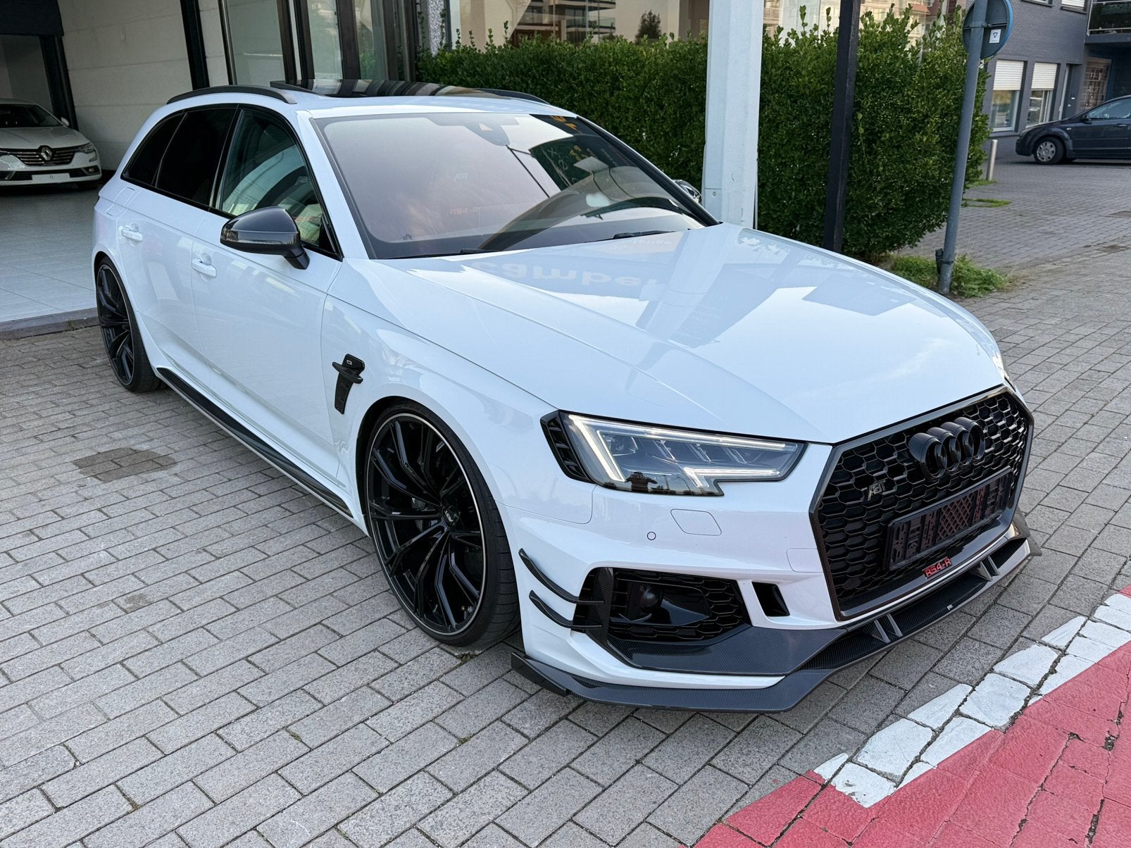 Audi RS4 ABT-R | 2019 | 550Pk | 36.500Km | 1/50Uniek auto |, Euro 6, Wit, Leder, Bedrijf