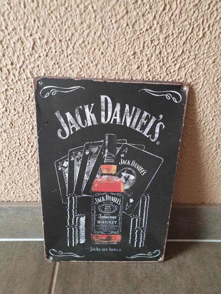 Jack Daniels, Ophalen, Gebruikt, Reclamebord