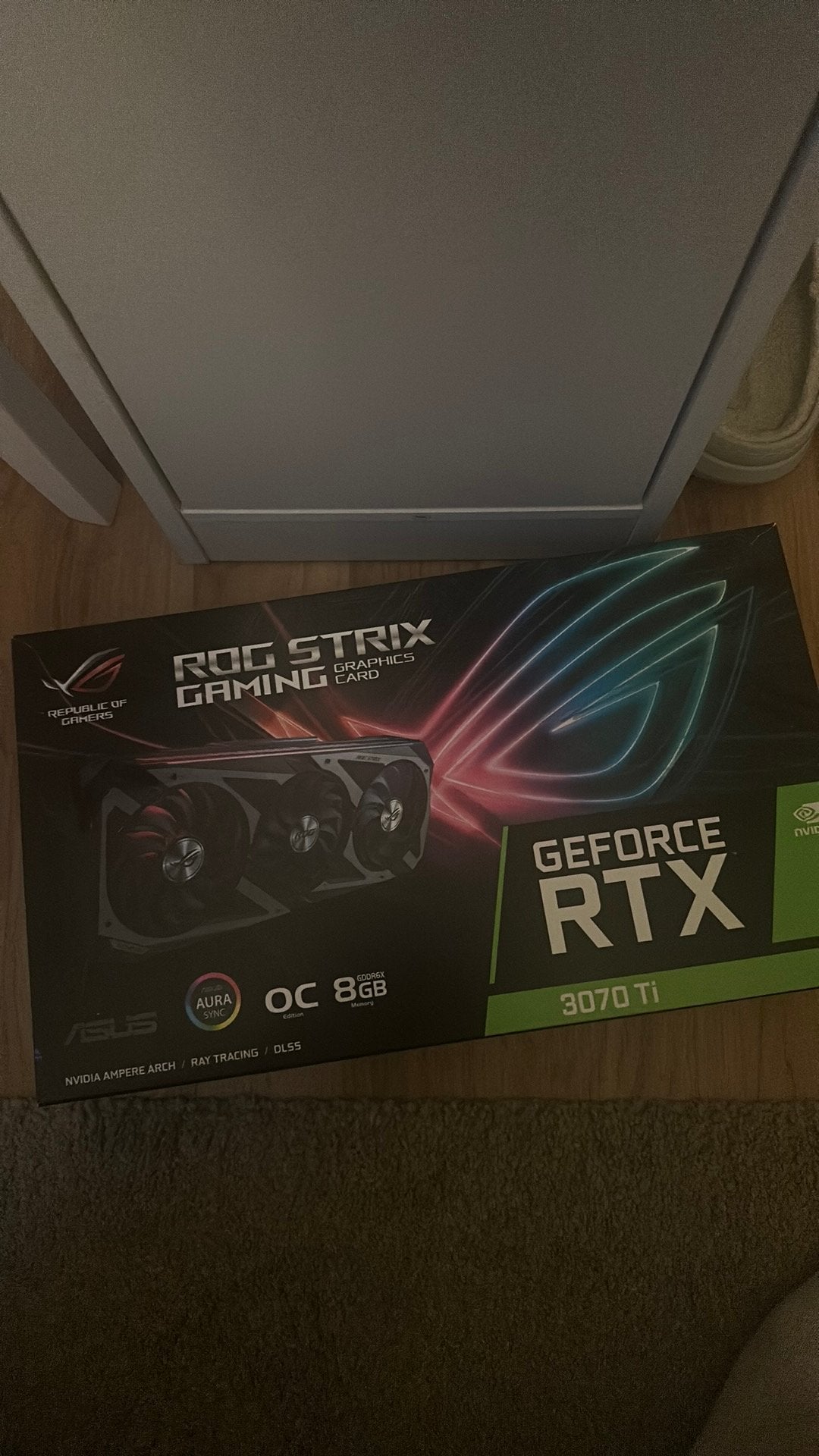 ASUS ROG Strix 3070ti oc 8GB, Informatique & Logiciels, Cartes vidéo, Comme neuf, Nvidia, PCI, GDDR6, HDMI, DisplayPort, Enlèvement
