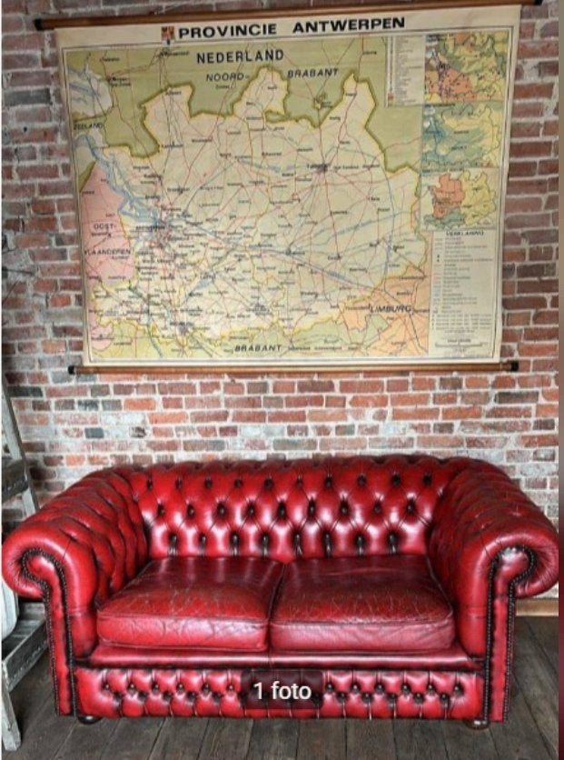 oude schoolkaart, Antiek en Kunst, Antiek | Schoolplaten, Ophalen of Verzenden, Aardrijkskunde
