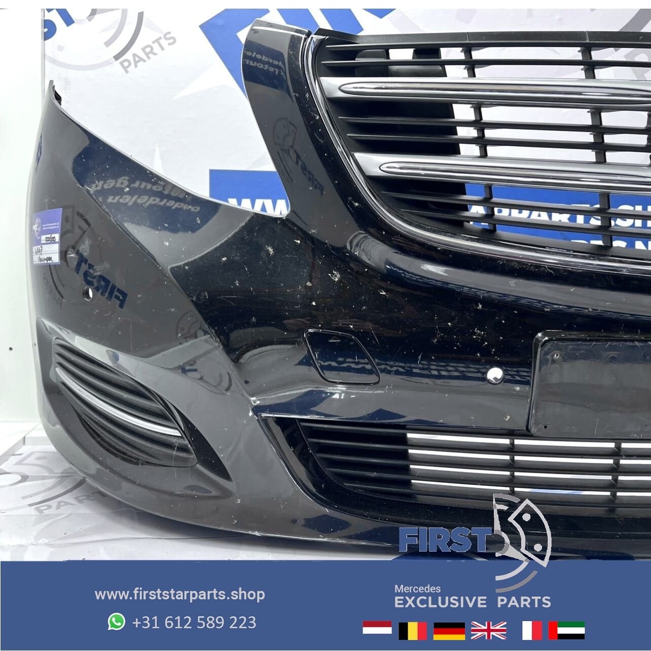 A4478850125 W447 BUMPER Mercedes V KLASSE / VITO VOORBUMPER, Gebruikt, -, Voor, Ophalen of Verzenden