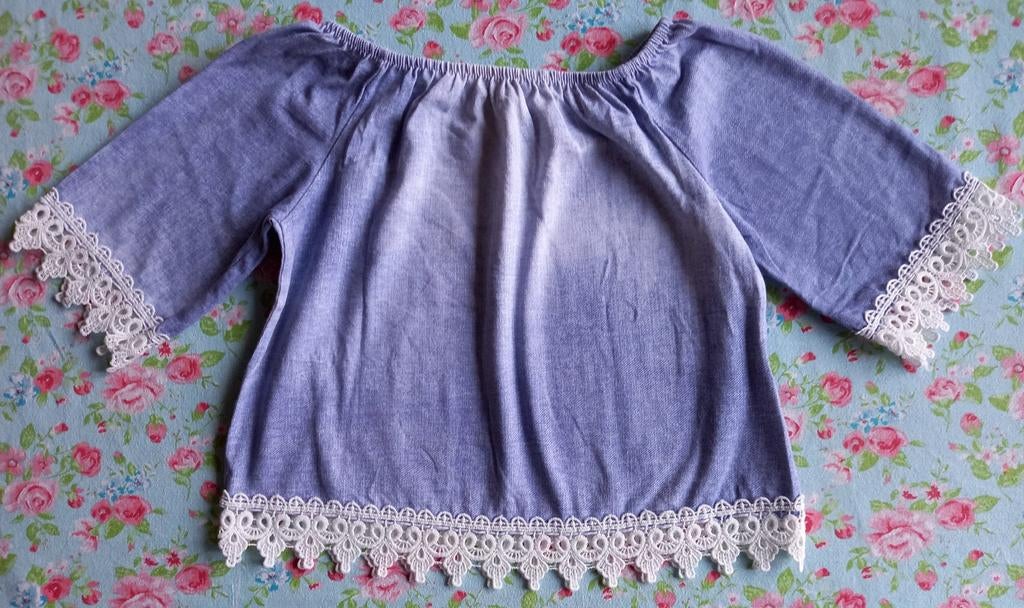 Off-shoulder topje JBC Elle Italia maat 128, Enfants & Bébés, Vêtements enfant | Taille 128, Enlèvement ou Envoi, Comme neuf, JBC